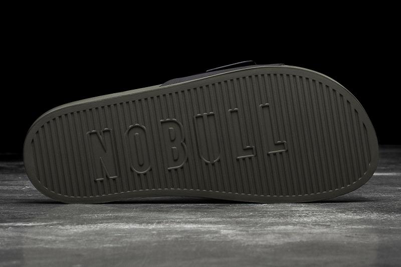 Men's Nobull Ivy Adjustabla Slides Blac | SG G2141S